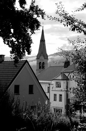 BW_312_Austria Innsbruck_The Church Steeple_1_BW