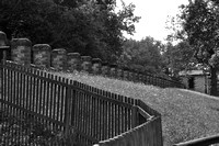 BW_206_Germany Saalburg_The Fence at the Castle Wall_BW
