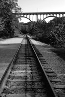 BW_Tracks under the Bridge