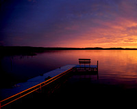 Sunset Over Mirror Lake Michigan  -  2013 Winner - VA Arts Festival - Bay Pines Florida