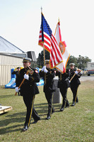 Firefighters Color Guard in Step