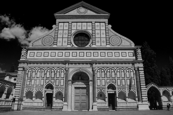 BW_398_Italy_Florence_The Basilica di Santa Maria Novella_Florence_BW