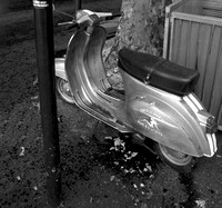 BW_106_France Paris_The Blue Scooter_BW
