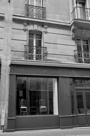 BW_100_France Paris_Charis in a Window_BW