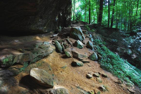 Rock pathway